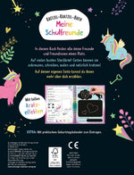 Kritzel-Kratzel-Buch Meine Schulfreunde (Einhörner) (Rückseite)