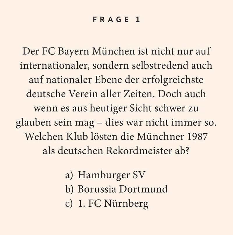 Fußball-Quiz (Innenansicht)