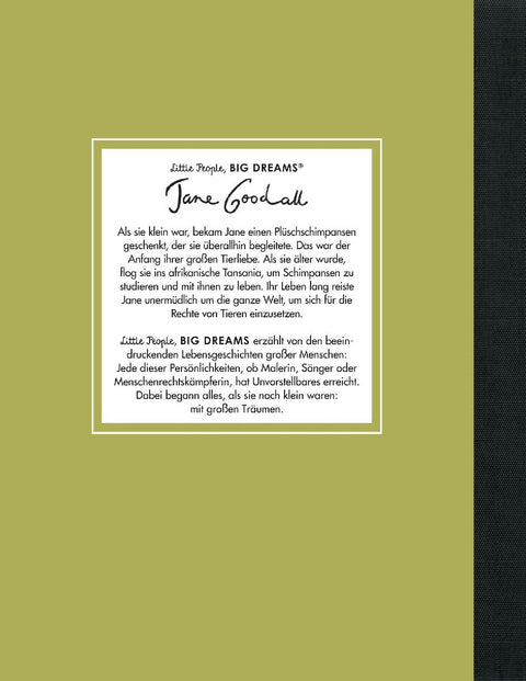 Jane Goodall - Little People, BIG DREAMS (Deutsche Ausgabe)