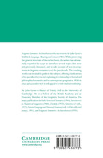 Linguistic Semantics