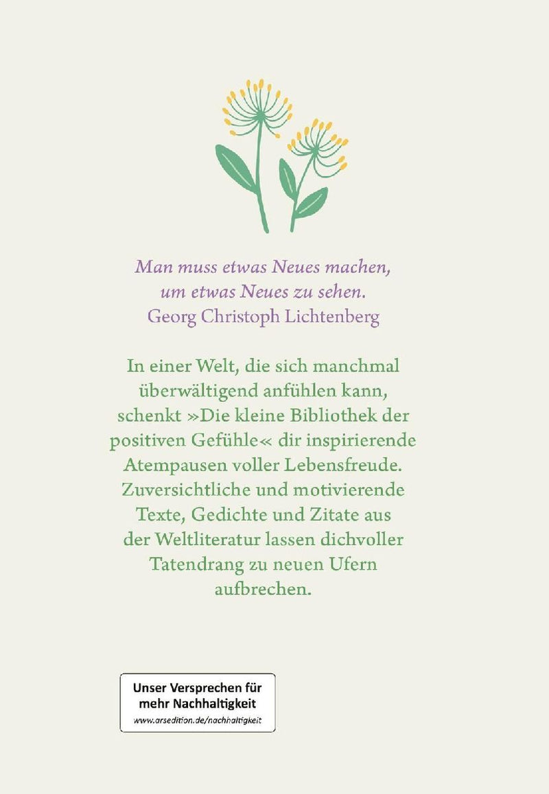 Die kleine Bibliothek der positiven Gefühle: Neubeginn (Rückseite)