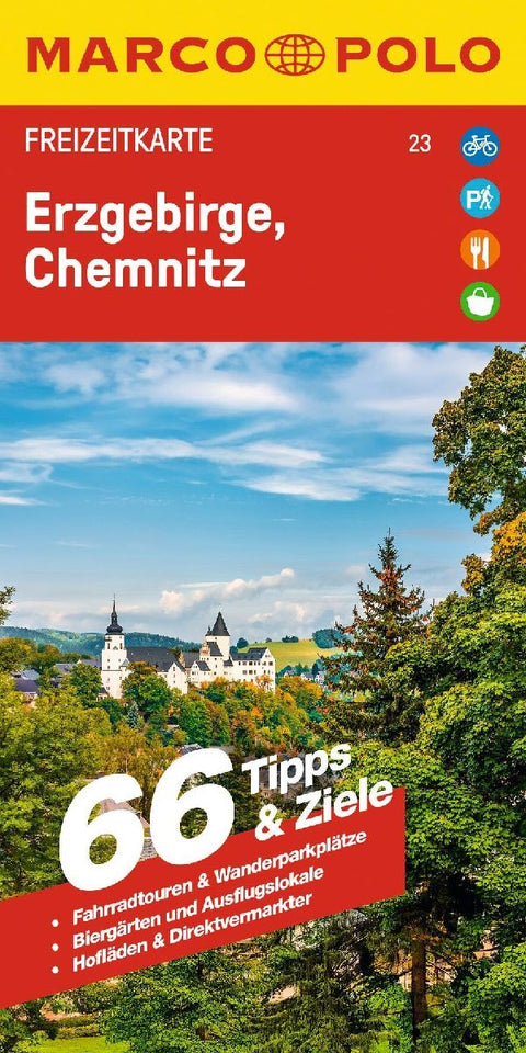 MARCO POLO Freizeitkarte 23 Erzgebirge, Chemnitz 1:100.000