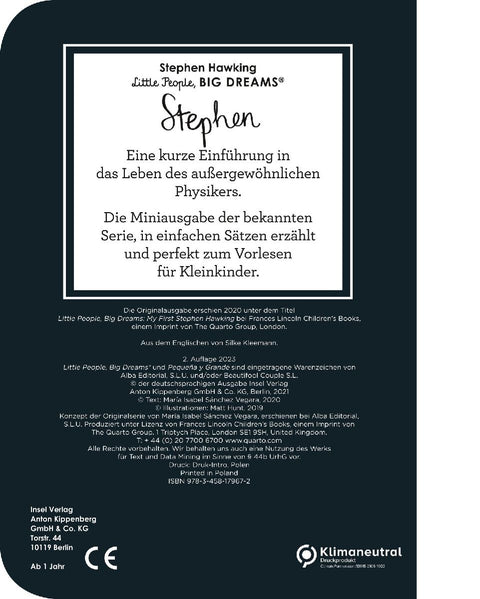 Stephen Hawking - Little People, BIG DREAMS. Mini (Deutsche Ausgabe)