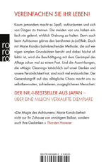 Magic Cleaning 1: Wie richtiges Aufräumen Ihr Leben verändert (Rückseite)