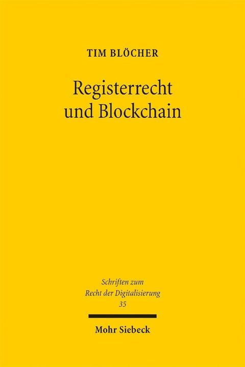 Registerrecht und Blockchain