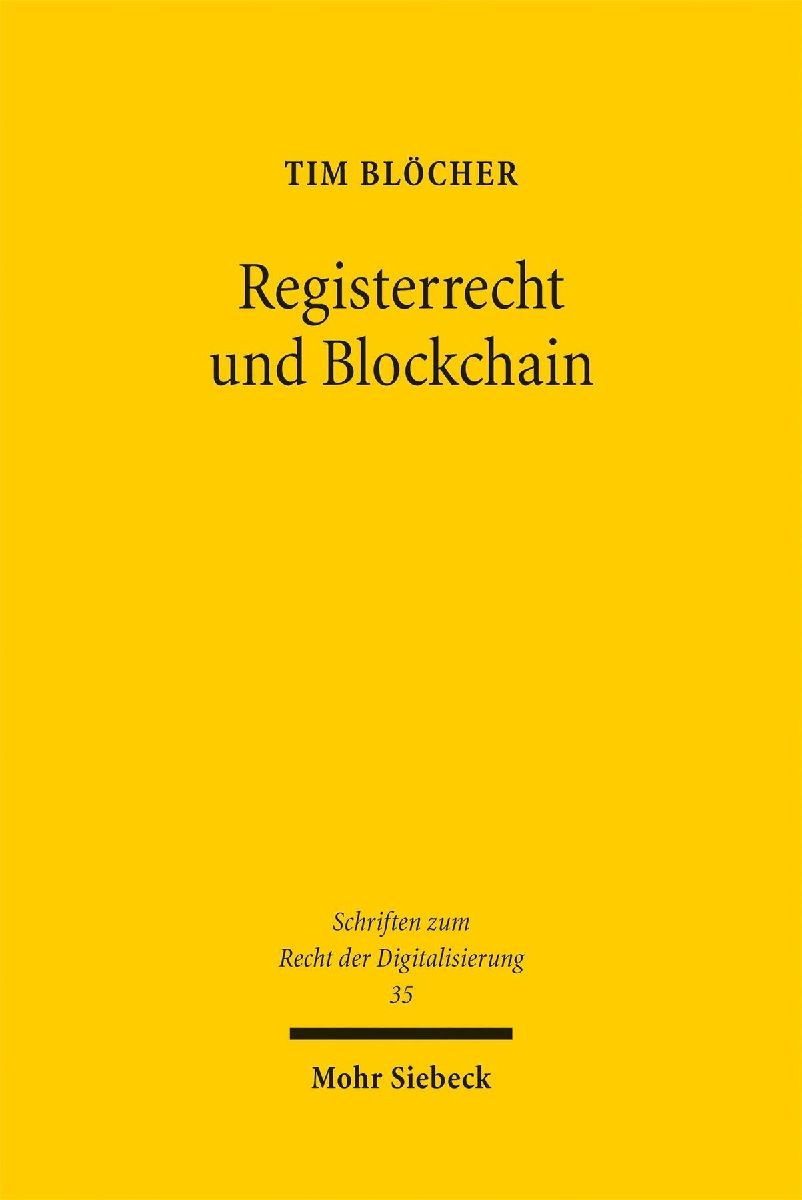 Registerrecht und Blockchain