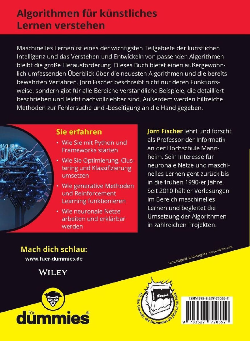 Maschinelles Lernen für Dummies (Rückseite)