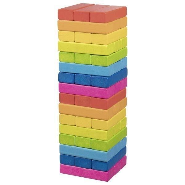 Geschicklichkeitsspiel Wackelturm Regenbogen