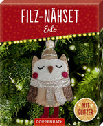 Filz-Nähsets Weihnachts-Anhänger Eule / Eichhörnchen (Innenansicht)