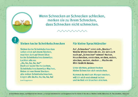 Sieben Riesen niesen, weil Nieselwinde bliesen