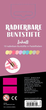Radierbare Buntstifte Pastell (Rückseite)