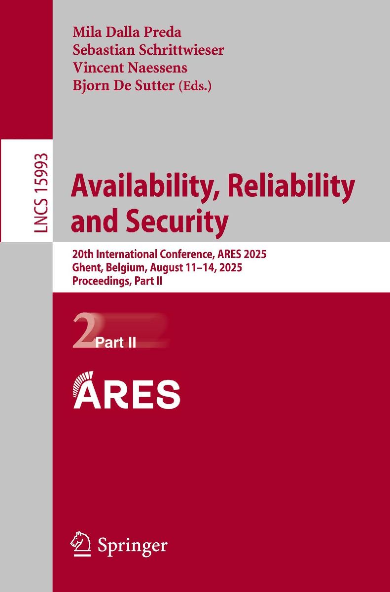 Availability, Reliability and Security