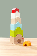 Stapelturm Haus auf Haus