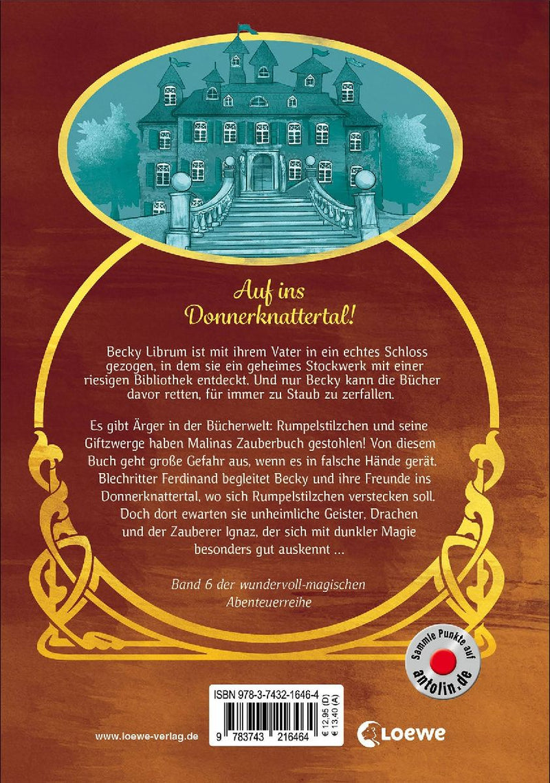 Das Bücherschloss (Band 6) - Schülerin der dunklen Magie (Rückseite)