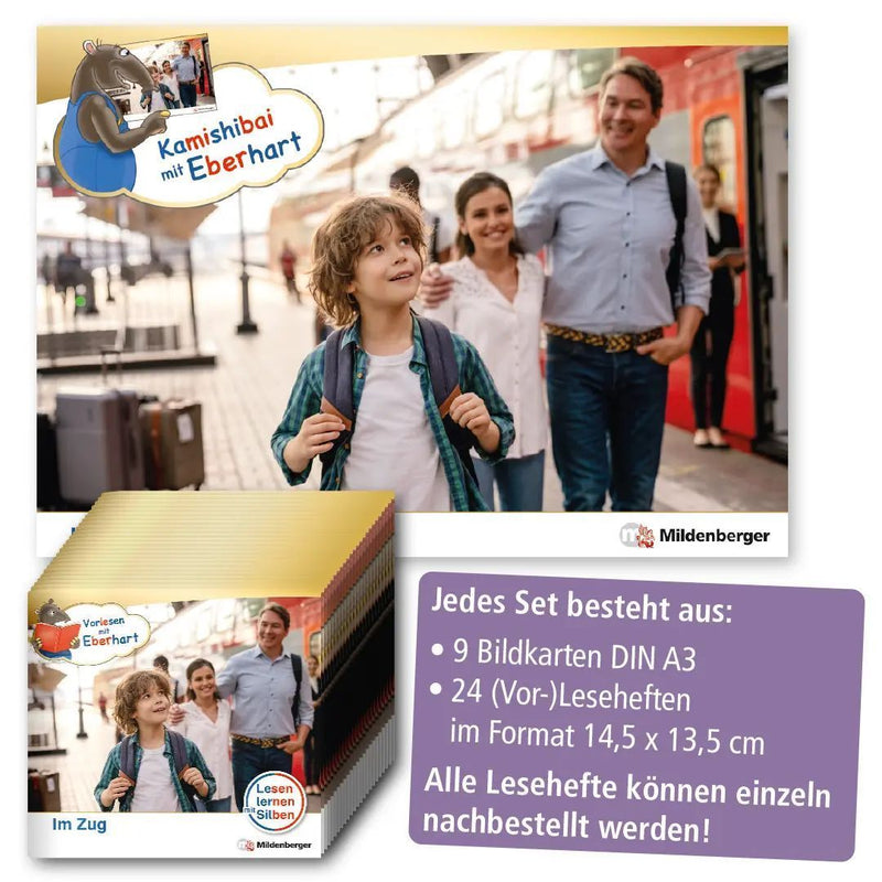 Kamishibai mit Eberhart - Im Zug - Set (Innenansicht)