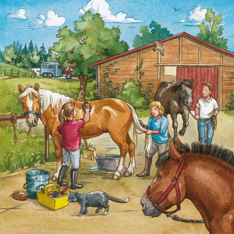 Mein Reiterhof. Puzzle (3 x 49 Teile)