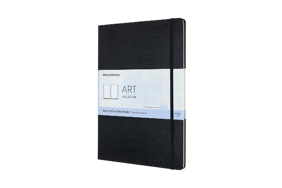 Moleskine Aquarell-Notizbuch A4, 200g-Aquarellpapier, Schwarz