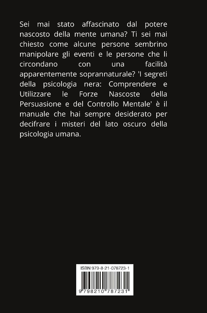 I segreti della psicologia nera (Rückseite)