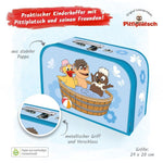 Trötsch Kinderkoffer Pittiplatsch Wanne groß,Pappkoffer, Koffer aus Pappe, Geschenk Verpackung, Gutschein Verpackung,Spielkoffer, Metallgriff und Metallhenkel, Reisekoffer Kinder (Innenansicht)