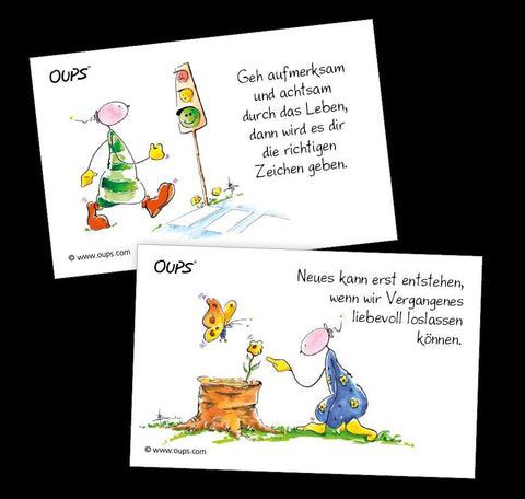 Oups Kärtchenbox - Motivationskärtchen