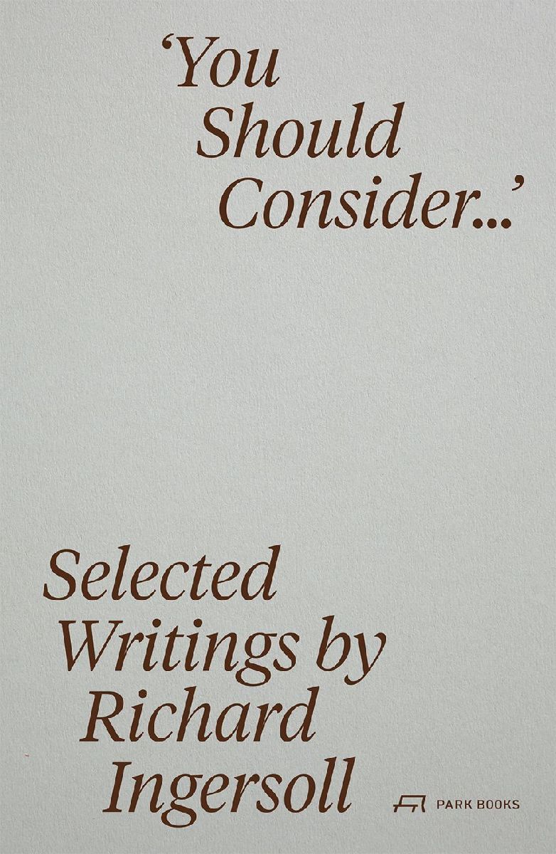 You Should Consider ...