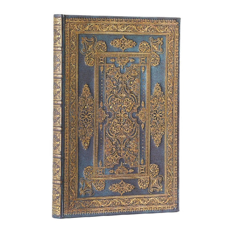 Blue Luxe MIDI Lined Hardcover Journal, 144pg, 120gsm by Paperblanks (Luxe Design)