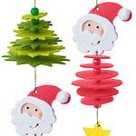 Bastelset - Erstes Fädeln Filzgirlande Weihnachtsmann (Innenansicht)