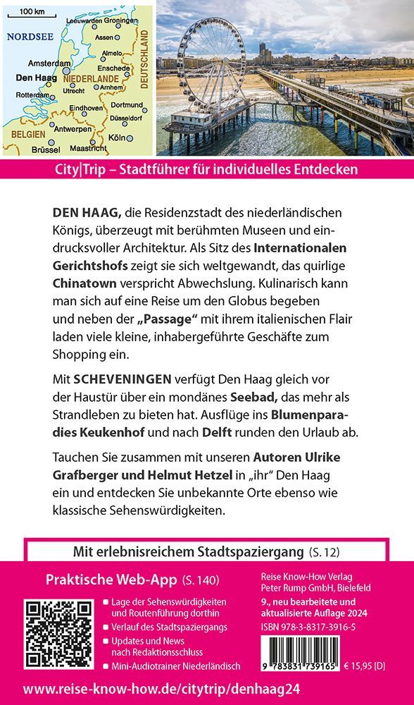 Reise Know-How CityTrip Den Haag mit Scheveningen (Rückseite)