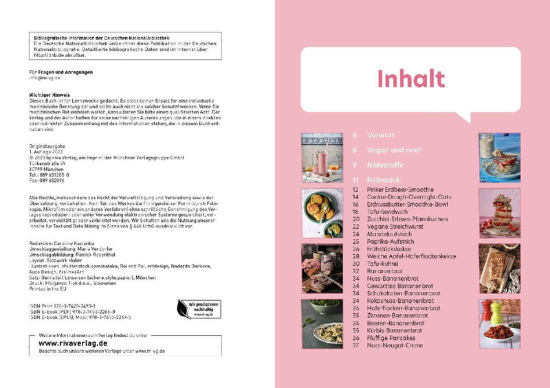 Vegan für Teenies: Das Kochbuch (Innenansicht)