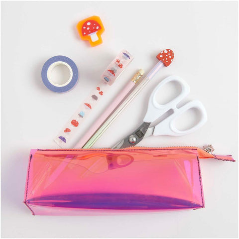 Etui Irisierend, Pink, 6,5 x 6,5 x 19 cm