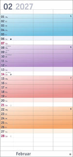 Bunte Wochen Planer für 2 2027