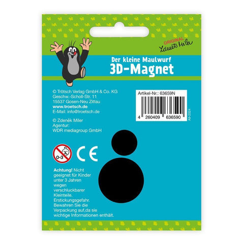 3D-Magnet Der kleine Maulwurf mit Schaufel