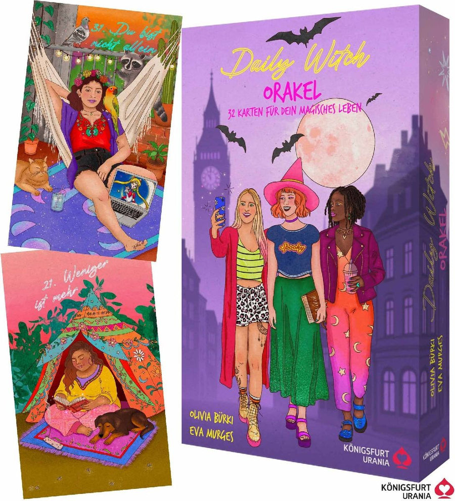 Daily Witch Orakel - 32 Orakelkarten & 48-seitiges Booklet - Hexenstarter-Set (DE)