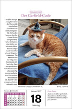 Katzen Tageskalender 2027 (Innenansicht)