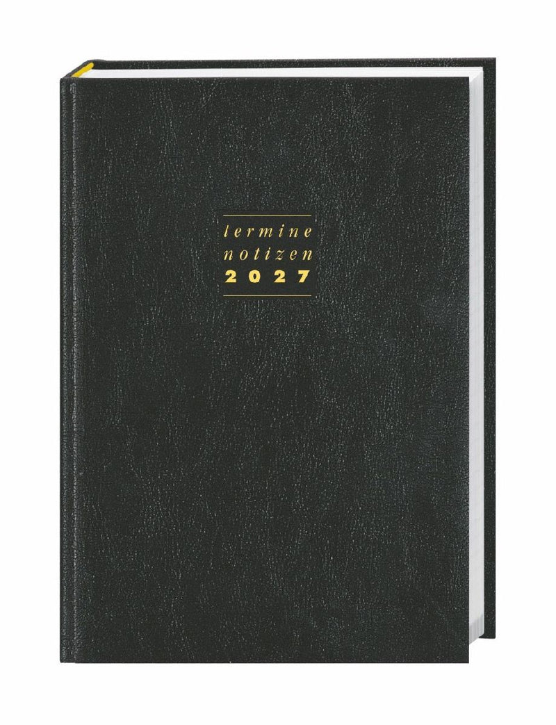 Terminer A5, Leder schwarz 2027