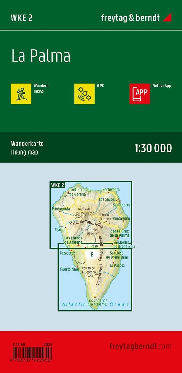 freytag & berndt Wanderkarte WKE 2 La Palma 1:30.000 (Rückseite)