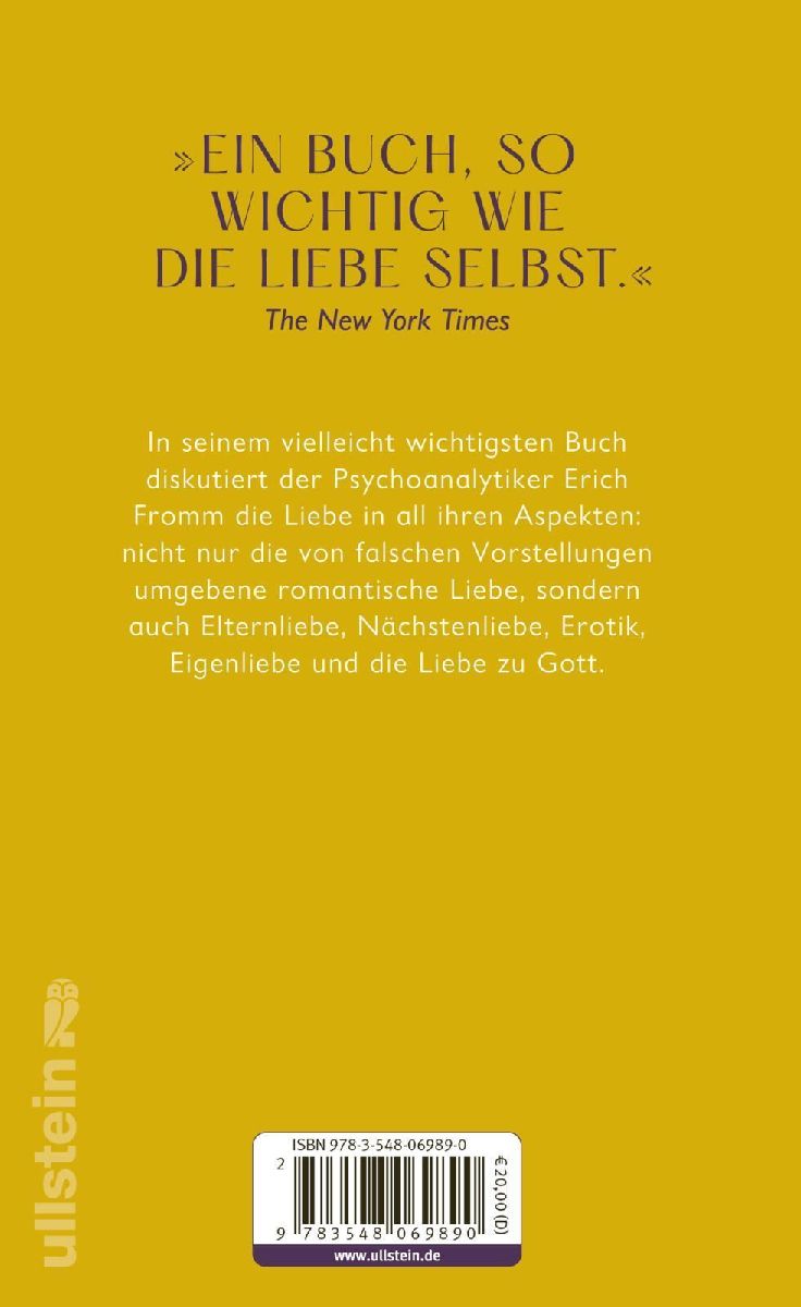 Die Kunst des Liebens (Rückseite)