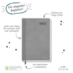TRÖTSCH - Buchkalender A5 Grau 2027