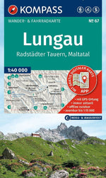 KOMPASS Wanderkarte 67 Lungau, Radstädter Tauern, Maltatal 1:40.000