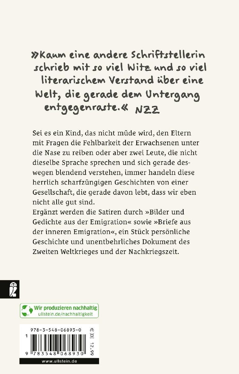 Wenn wir alle gut wären (Rückseite)