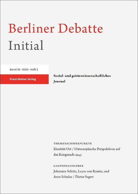 Berliner Debatte Initial 36 (2025) 1