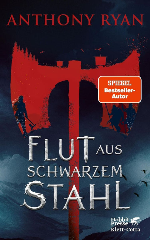 Flut aus schwarzem Stahl
