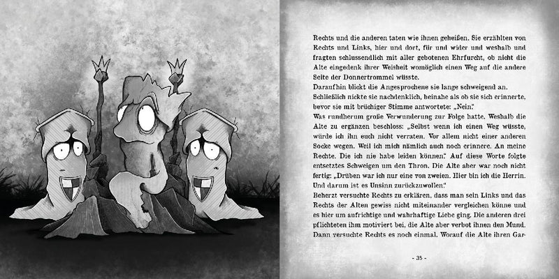 Eine Socke namens Rechts (Innenansicht)