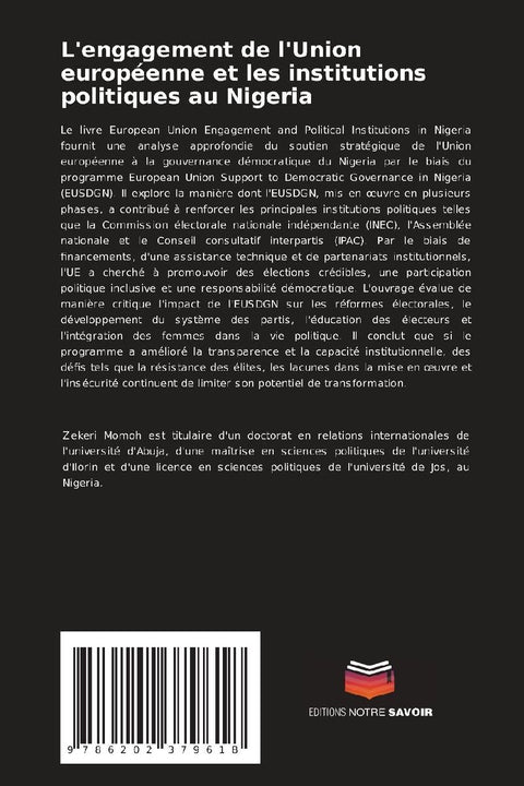 L'engagement de l'Union européenne et les institutions politiques au Nigeria