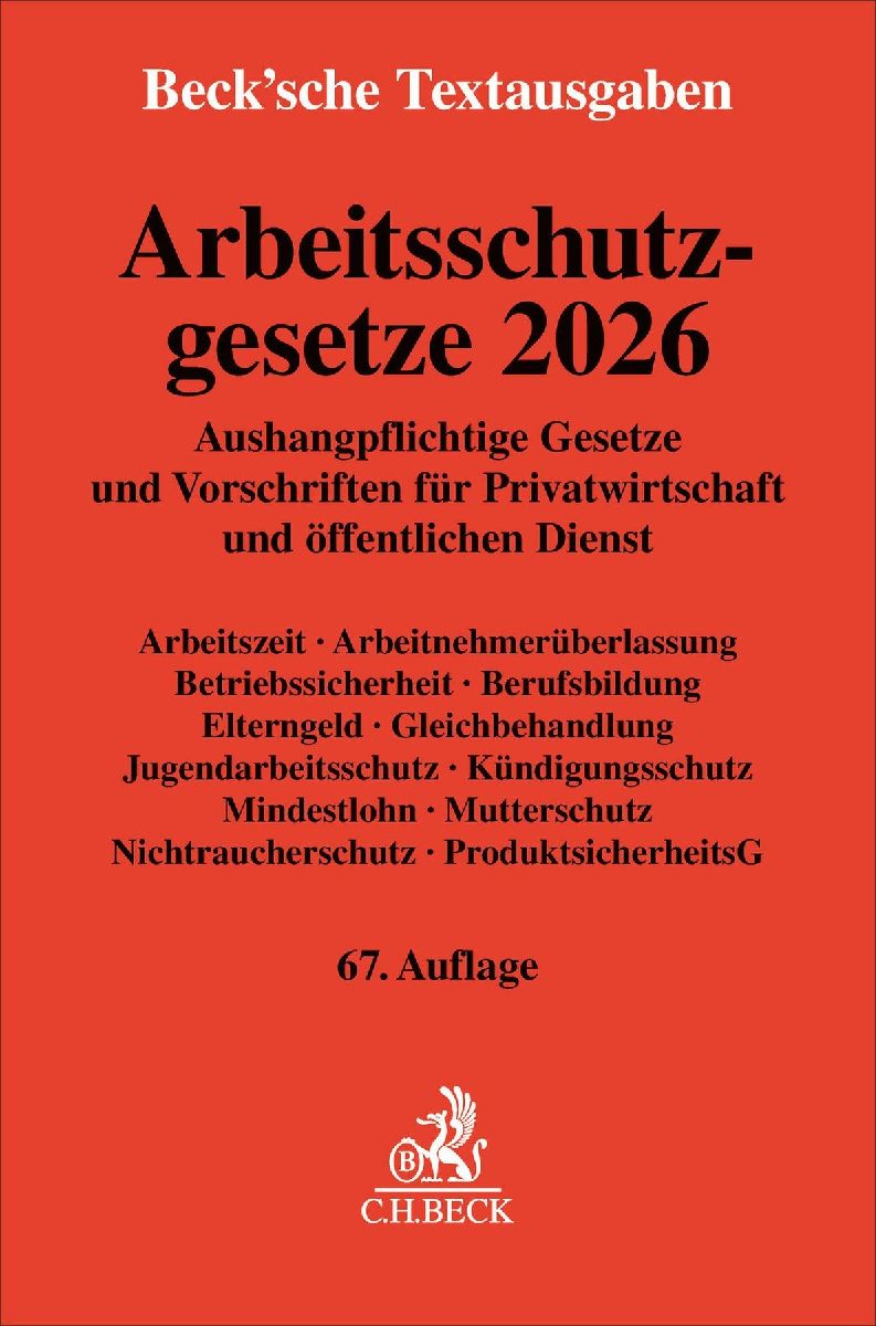 Arbeitsschutzgesetze 2026