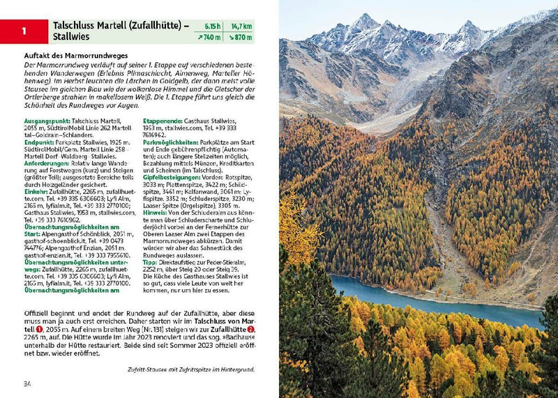 ROTHER Wanderführer Südtirol: Marmorrundweg (Innenansicht)