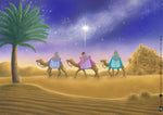 Die drei Weisen suchen das Jesus-Kind. Kamishibai Bildkartenset (Innenansicht)