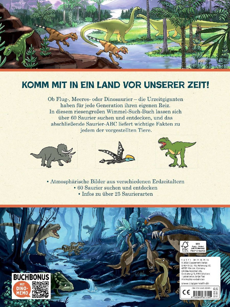 Mein riesengroßes WimmelSuchBuch: Dinosaurier & Co. (Rückseite)