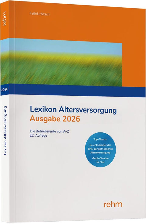 Lexikon Altersversorgung 2026