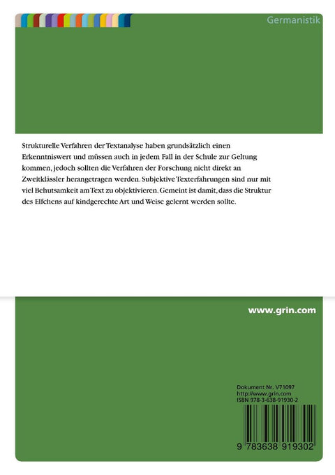Unterrichtseinheit: Wie schreibe ich ein Elfchen?